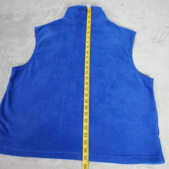 Team USA USOC Royal Blue Fleece Vest Men's Large Full Zip Embroidered Outdoor - Picture 12 of 12